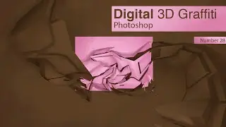 Digital 3D Graffiti - number 28, with Photoshop