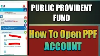 How to Open PPF Account through Online sbi in Telugu