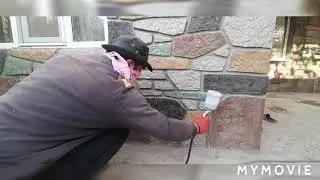 Штукатурка под камень, (искусственный)