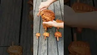 Funny Wooden Frog ASMR 