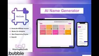 AI Name Generator | Bubble.io Template [Earn Affiliate Income on Autopilot with AI]