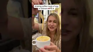 famous Vietnamese egg coffee🍳☕️ 