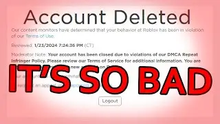 Roblox is DELETING accounts for NO REASON...
