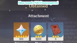 New event gives Free Primogems!! (+Livestream Reminder)