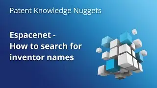 Espacenet – How to search for inventor names