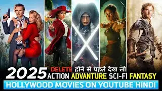 Top 10 Hollywood Movies On Youtube in Hindi | Hollywood Movies Hindi Dubbed | 2025 Hollywood Movies