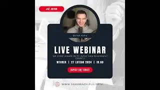 Jutro webinar "jak zrobić projekt do CV Junior Java Developera". Link w komentarzu (zapisz się)
