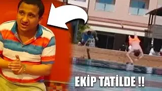 SWIMMING RACE WITH DAD!! - TEAM ON VACATION 2