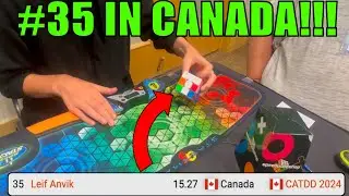 I’m 35th In Canada!!! (15.27 One Handed Average)
