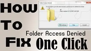 how to fix folder access denied Cant delete Just One Click