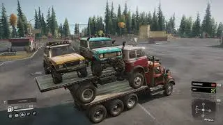 SnowRunner - Western Star 49X Packed w/ Zikz 5368 & 2 Scouts