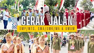 Gerak Jalan Tingkat SMP/MTs, SMA/SMK/MA & Umum se Kec. Temayang Tahun 2024 - Peringatan HUT RI Ke 79