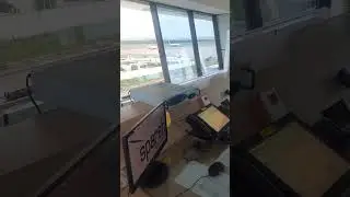 Udaipur airport atc tower view 😍 #shorts