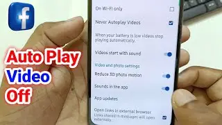 facebook me autoplay video ko kaise band kare | facebook video autoplay off | fb autoplay video off