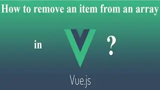 How to remove an item from an array in Vue.js