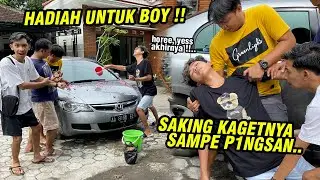 Boy kaget dapet hadiah ini !! SAMPE PINGS4N DUA KALI :)