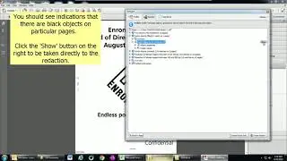 Demonstration of How to Find Redactions in PDF Files Using the Adobe Acrobat Preflight Tool