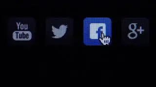 Macrati.com - Social Icons on Screen Animated Video Loop Background