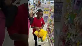 Giving my grandson 60 seconds to get whatever he wants from the MINISO store🧸 #ad