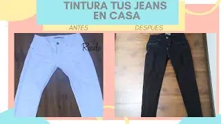 COMO TINTURAR UN pantalón paso a paso
