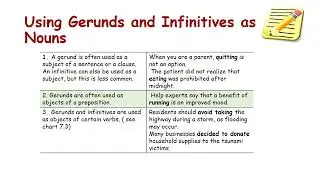 Using Gerunds and Infinitives