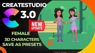 CreateStudio 3.0 Female 3D Character Tutorial: Customize, Save Presets, and Add Animations!