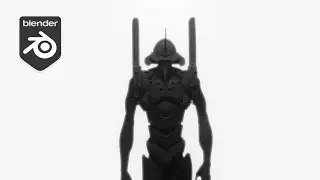 evangelion unit 01 sketch with blender 2.91 alpha