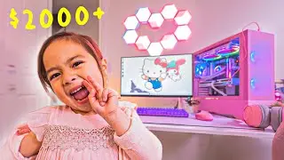 I Built My Sister A GAMING SETUP. (she’s 6)