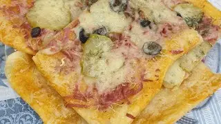 Пицца из слоёного теста рецепт. Просто и быстро