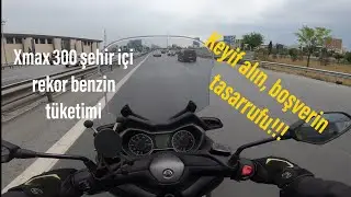 Xmax 300 şehir içi rekor benzin tüketimi👍👍 | Bırakın bu tasarrufları zevk almaya bakın😂😂