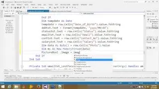 Visual Basic Net Tutorial with MySql database 22 Search image using datagridview by cell clicks