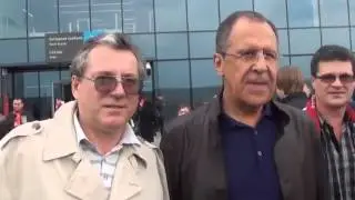 Министр иностранных дел Лавров после матча Спартак   Зенит 1 1