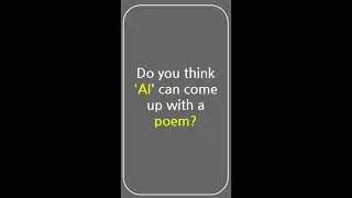 A poem by AI #shorts