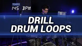 Drill drum loop 145 BPM // The Hybrid Drummer