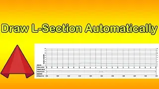 How to Draw L Section in AutoCAD Automatically