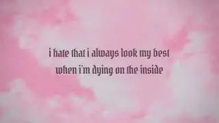 Nessa Barrett -  dying on the inside (official lyric video)