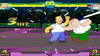 Chrigar Mugen: Demonstrating some Homer Simpson Combos