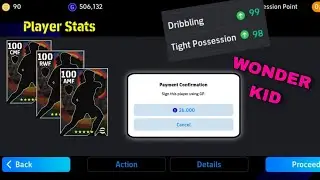 Signed  A Wonder Kid🔥 || 99 Dribbling AMF/RWF/CMF In eFootball 2024