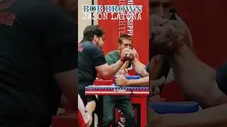 Will BOB be DEFEATED⁉️😱 JASON LATONA vs BOB BROWN #shorts #armwrestling