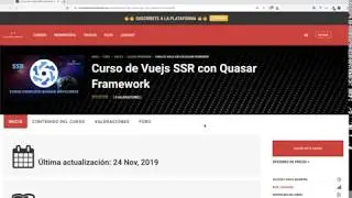 Curso completo de Vuejs SSR con Quasar Framework + ¡Entorno de producción con NodeJS!