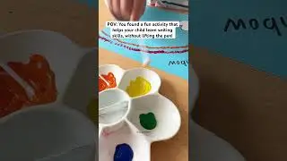 Dot the Rainbow Prewriting Activity for Preschoolers