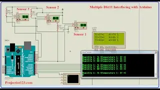 Multiple DHT11 Interfacing with Arduino|DHT11 Library