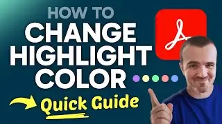 How to CHANGE Highlight Color in Adobe Reader (Step by Step)