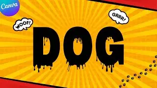 Unleash the Canva Drip Text Effect | Beginner's Tutorial Awaits! 🐾💧
