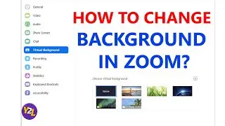How to apply virtual background in Zoom?