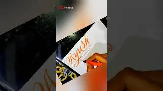 ayush name in awesome handwriting | achi handwriting mai naam likhe #calligraphy #rkartz
