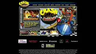 Crash Nitro Kart flash website in 2003