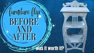 Trash to Treasure Furniture Makeover using free paint. Worth it? The reality of flipping furniture