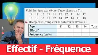 statistiques • calculer des effectifs et des fréquences en pourcentage • cinquième transmath