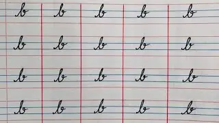 Cursive writing for beginners | learn how to write cursive letter b |Day2 @comeonletslearnchildren